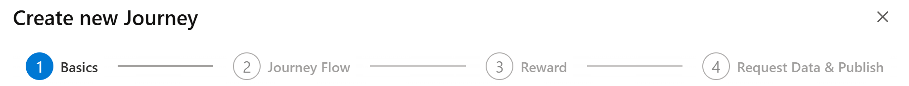 Journey Editor Sections